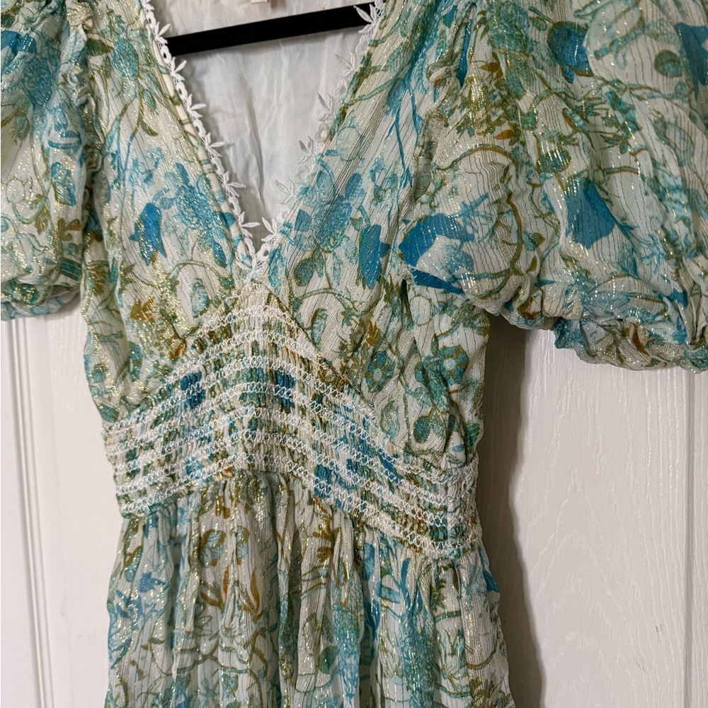 Rococo Sand Lace Trim dress